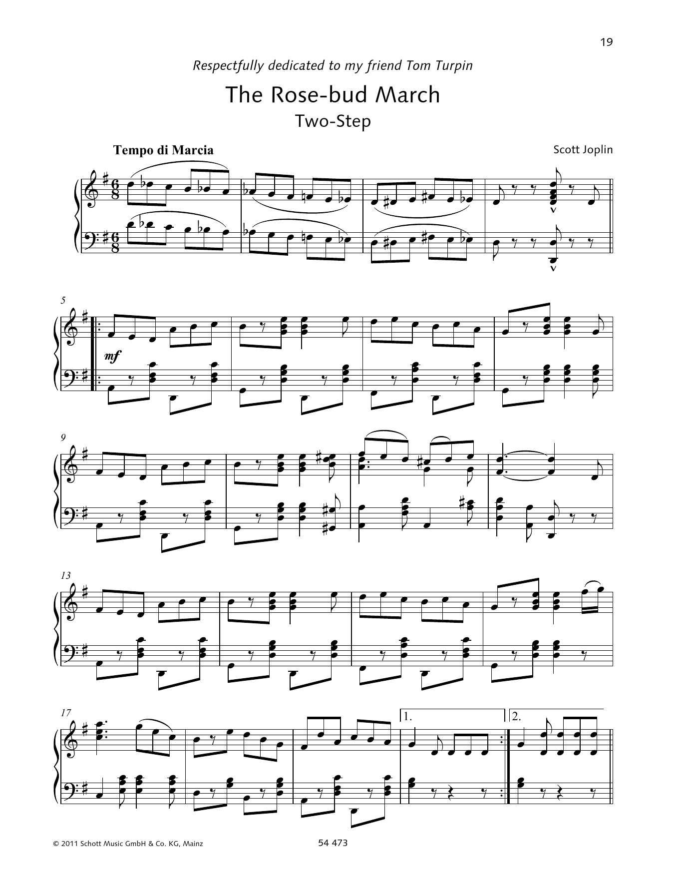 Download Wolfgang Birtel The Rose-bud March Sheet Music and learn how to play Piano Solo PDF digital score in minutes