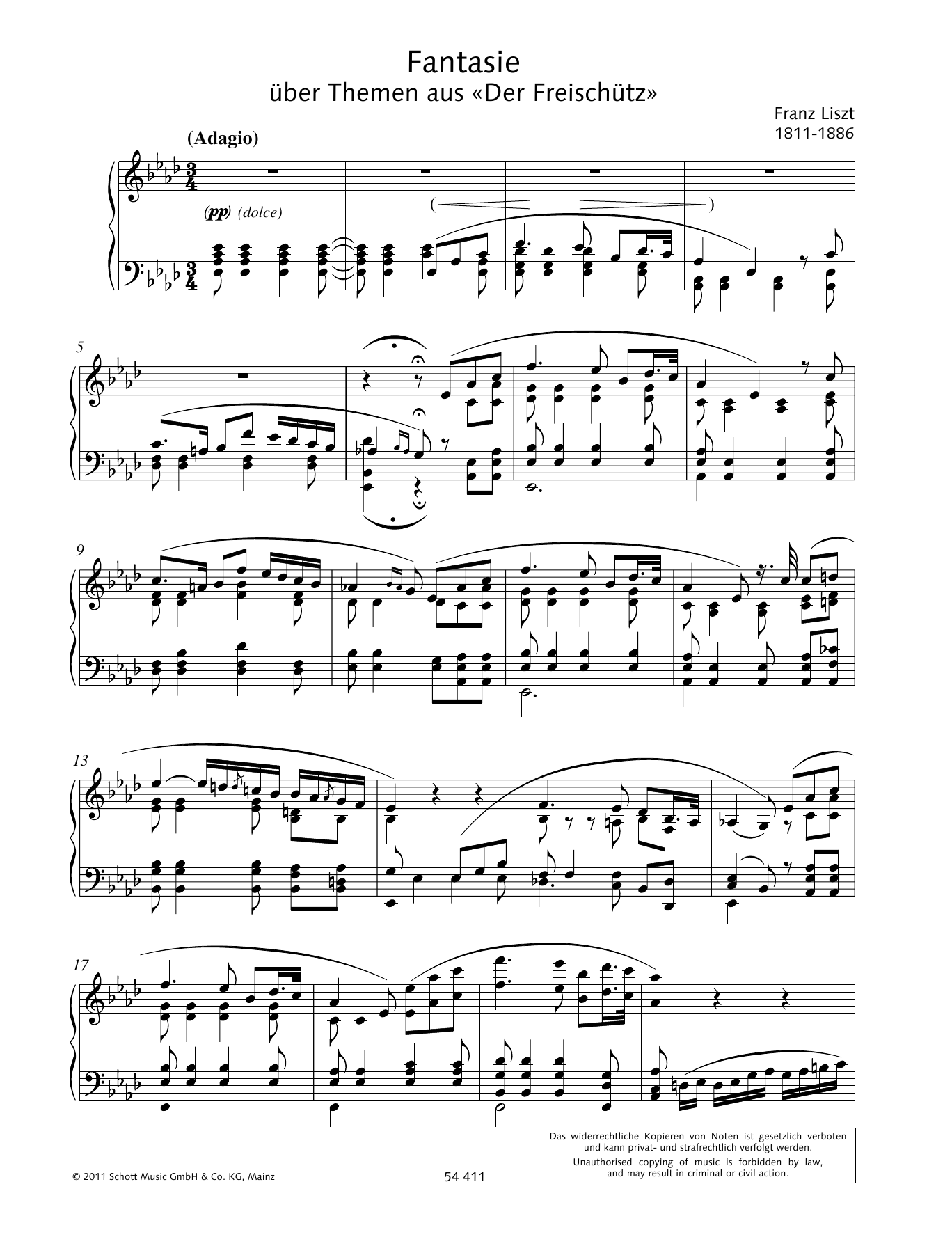 Download Wolfgang Wagner Fantasy Sheet Music and learn how to play Piano Solo PDF digital score in minutes