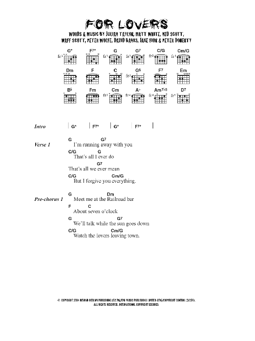 Download Wolfman For Lovers (feat. Pete Doherty) Sheet Music and learn how to play Lyrics & Chords PDF digital score in minutes