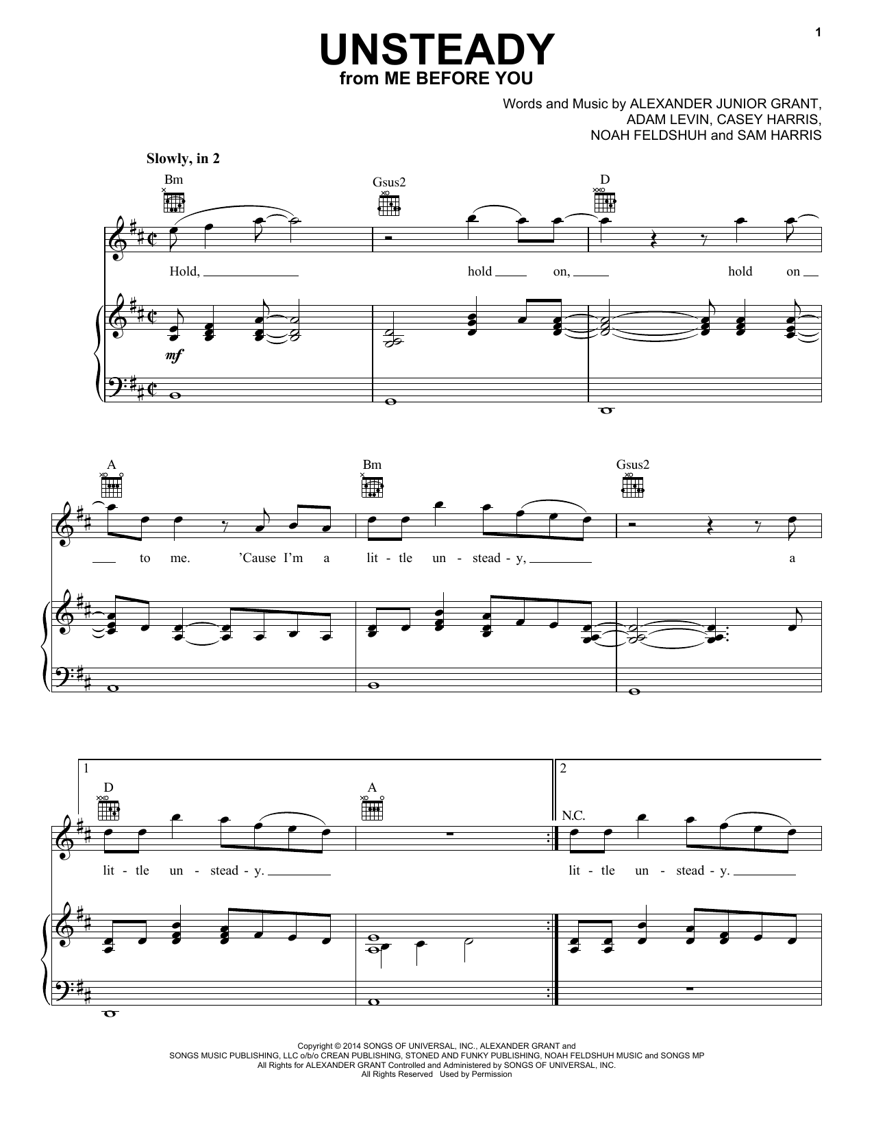 Download X Ambassadors Unsteady Sheet Music and learn how to play Drums Transcription PDF digital score in minutes