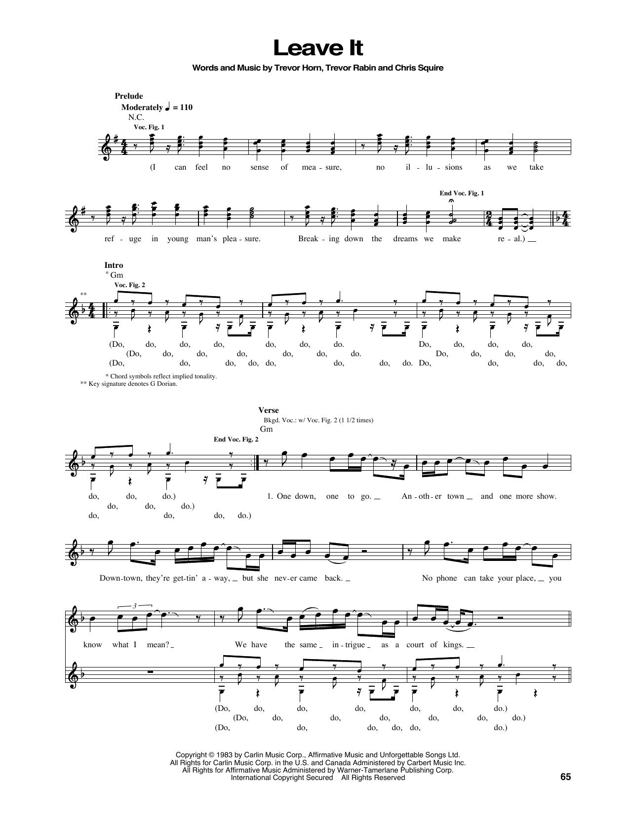 Download Yes Leave It Sheet Music and learn how to play Bass Guitar Tab PDF digital score in minutes