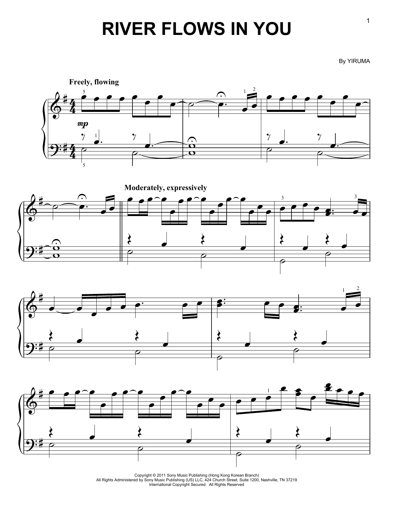 Download Yiruma River Flows In You Sheet Music and learn how to play Violin Solo PDF digital score in minutes
