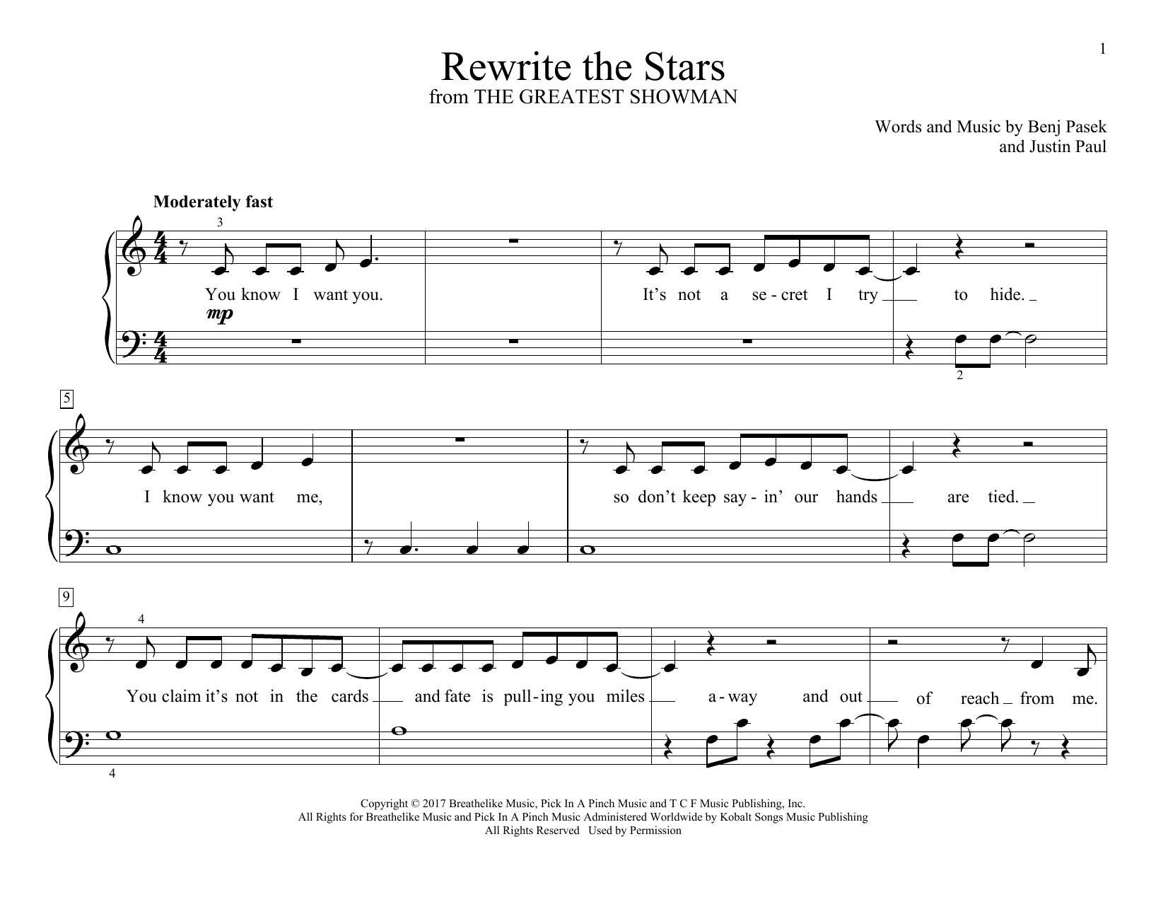 Download Zac Efron & Zendaya Rewrite The Stars (from The Greatest Showman) Sheet Music and learn how to play Alto Sax Solo PDF digital score in minutes
