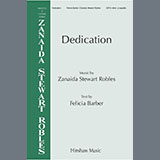 Download or print Zanaida Stewart Robles Dedication Sheet Music Printable PDF -page score for Concert / arranged Choir SKU: 1437546.